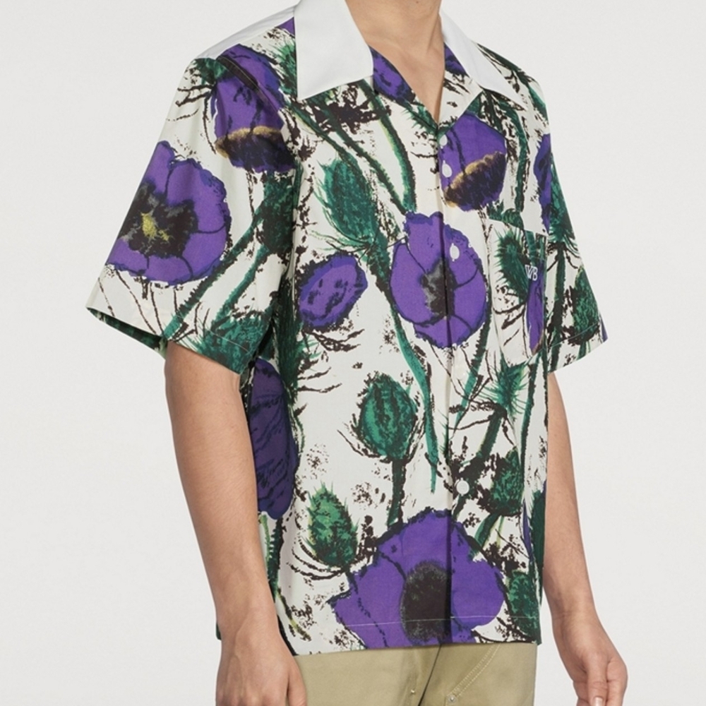 WALES BONNER Highlife Poplin Bowling Shirt